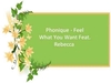 Phonique Feat. Rebecca - Feel What You Want Ringtone Download Free MP3