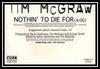 Tim McGraw - Nothin' To Die For Ringtone Download Free MP3