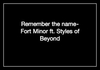 Fort Minor Feat. Styles Of Beyond - Remember The Name Ringtone Download Free MP3