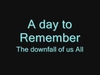 A Day To Remember - The Downfall Of Us All Ringtone Download Free MP3